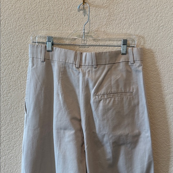 NWT COS Wide-Leg Tailored Relaxed Trousers Beige Wide-Leg Cotton 8 - Picture 13 of 13